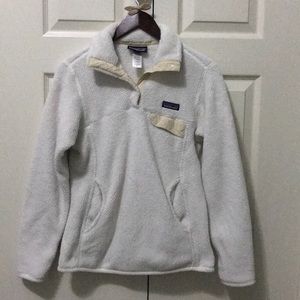 Patagonia Re-Tool Snap-T Pullover Raw Linen/White